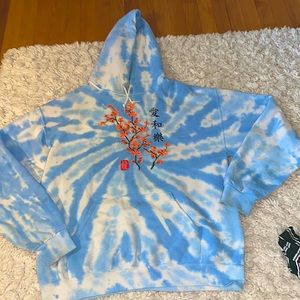 Pastel Tie-Dye “Japanese Cherry Blossom” Hoodie